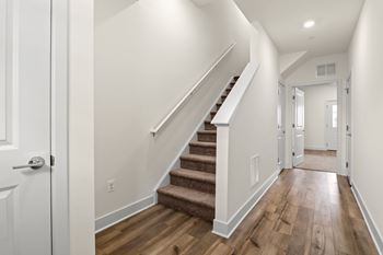 Modern townhomes with private garages